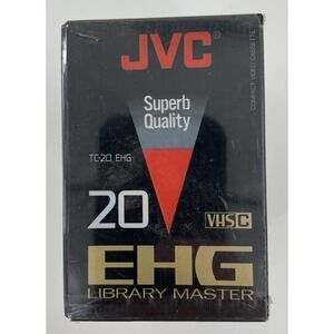 JVC "TC-20" EHG VHS C Blank Camcorder Video Cassette Tape Library Master 5 Pack